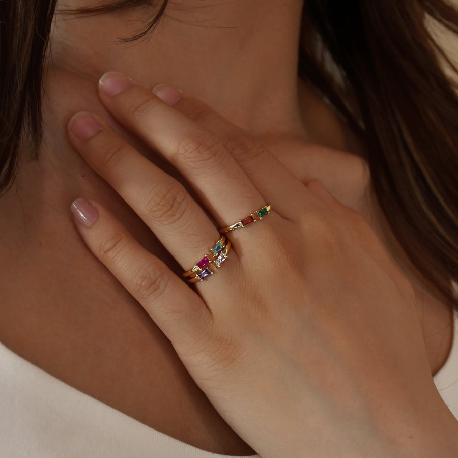 Dainty Birthstone Ring