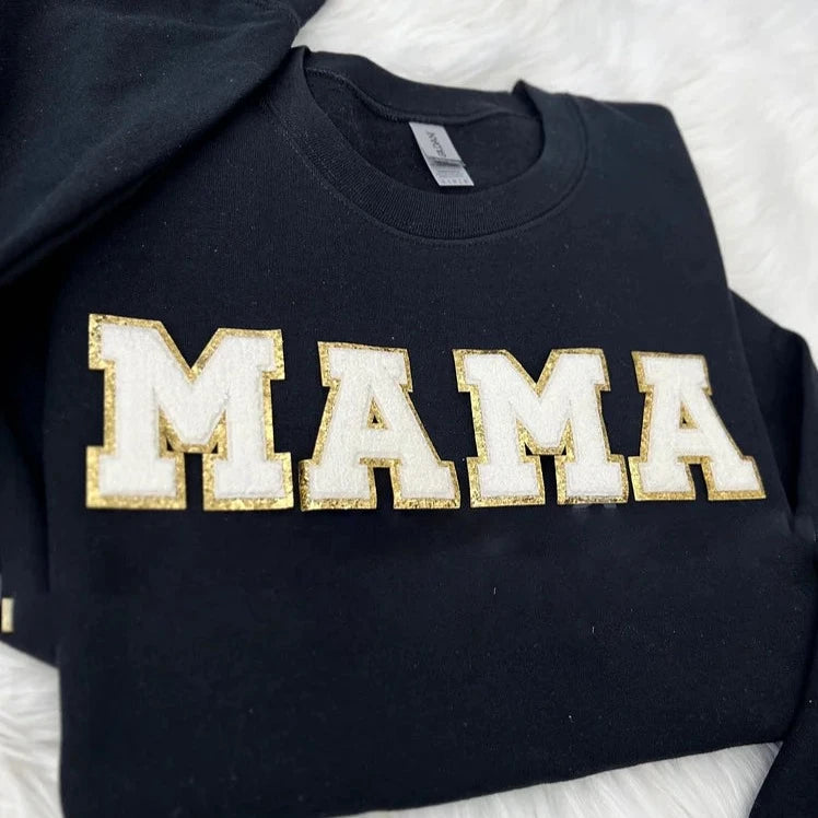 Boy MAMA Sweatshirt MAMA Patch Sweatshirt Boy Mom Gift