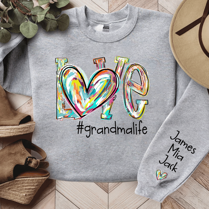 Birthday Gift For Family, Grandma Custom Sweatshirt