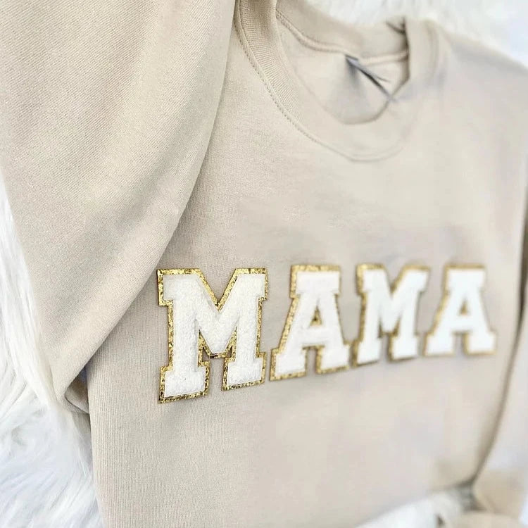 Boy MAMA Sweatshirt MAMA Patch Sweatshirt Boy Mom Gift