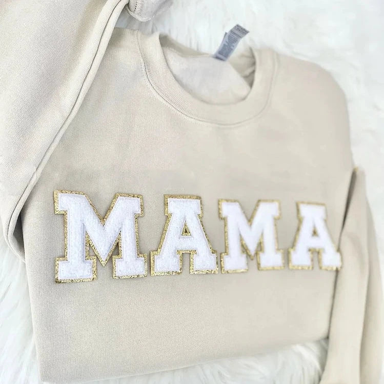 Boy MAMA Sweatshirt MAMA Patch Sweatshirt Boy Mom Gift