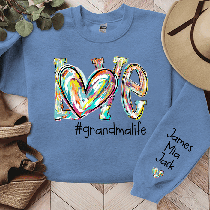 Birthday Gift For Family, Grandma Custom Sweatshirt