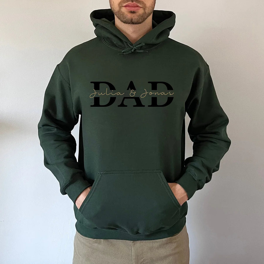 Best Dad Ever -Personalized Cool Dad Sweatshirt- Happy Father's Day