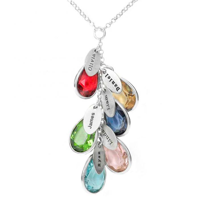 Enchanted Rain Birthstone Necklace