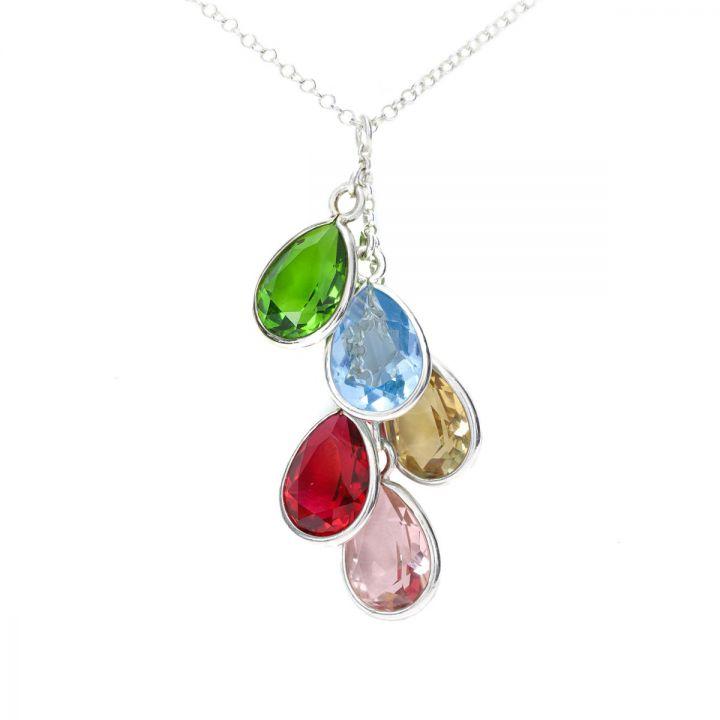 Enchanted Rain Birthstone Necklace