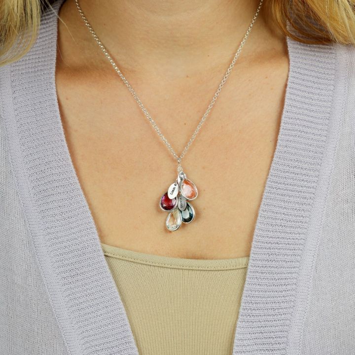 Enchanted Rain Birthstone Necklace