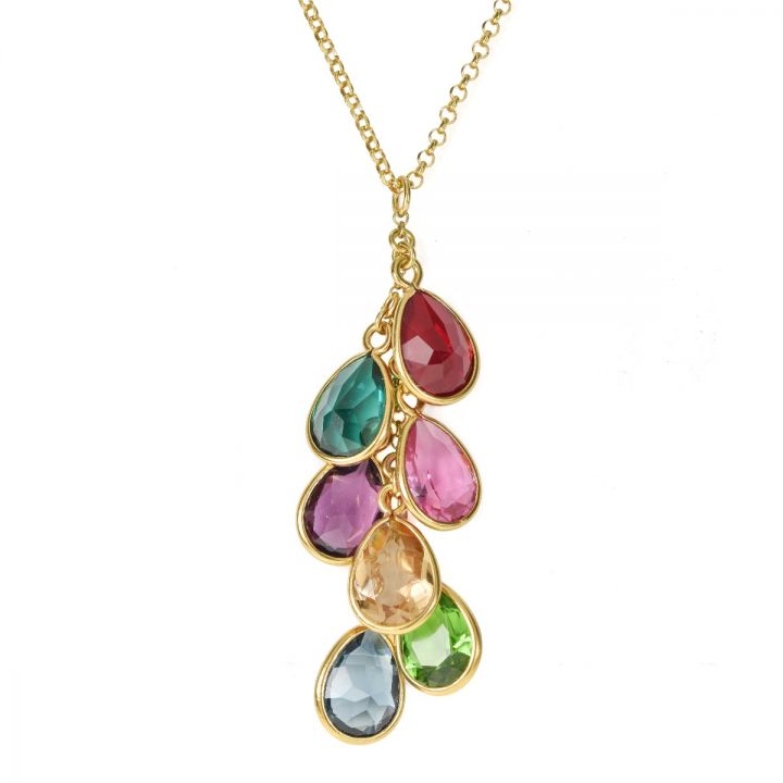 Enchanted Rain Birthstone Necklace