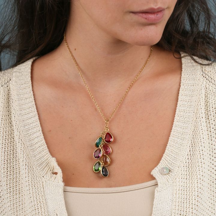 Enchanted Rain Birthstone Necklace