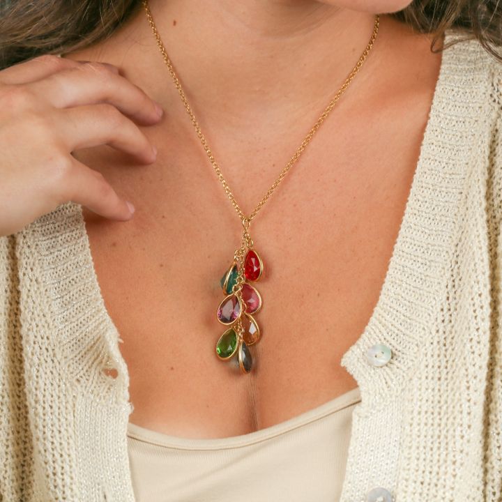 Enchanted Rain Birthstone Necklace