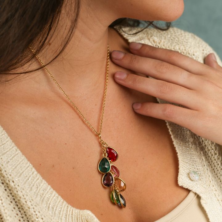 Enchanted Rain Birthstone Necklace