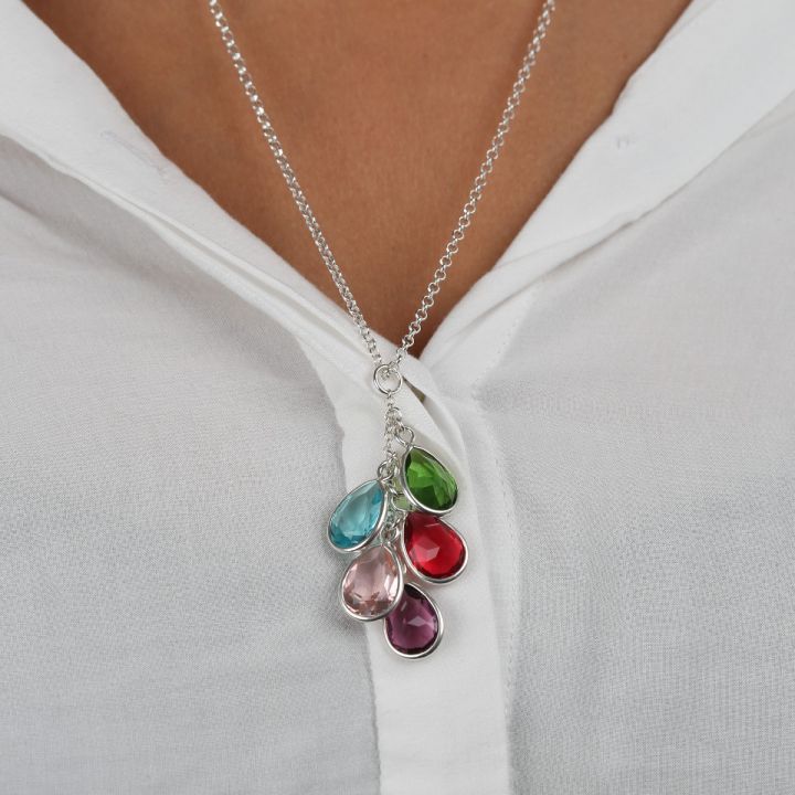 Enchanted Rain Birthstone Necklace