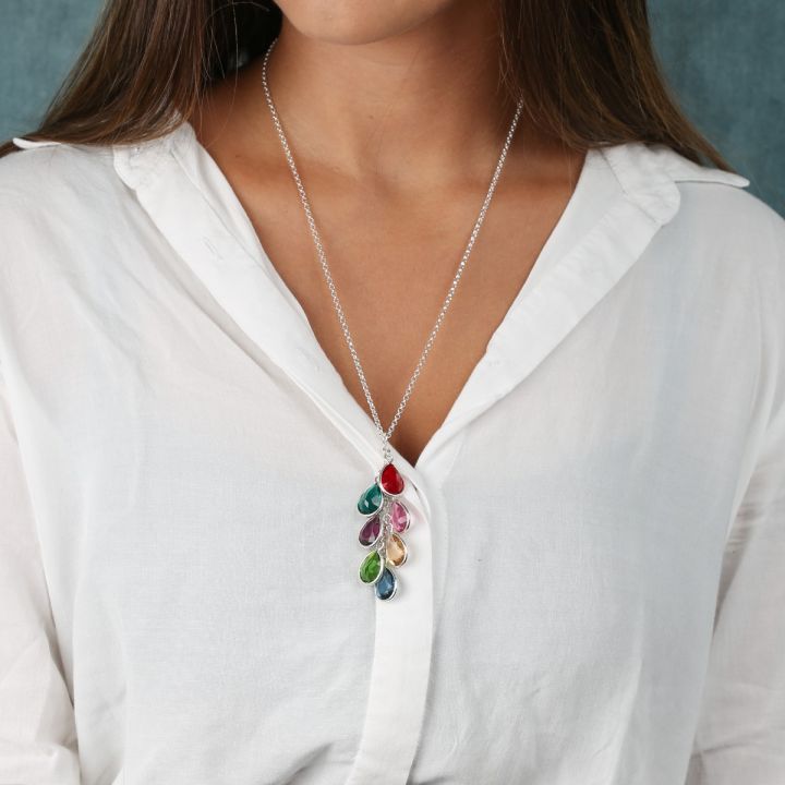 Enchanted Rain Birthstone Necklace