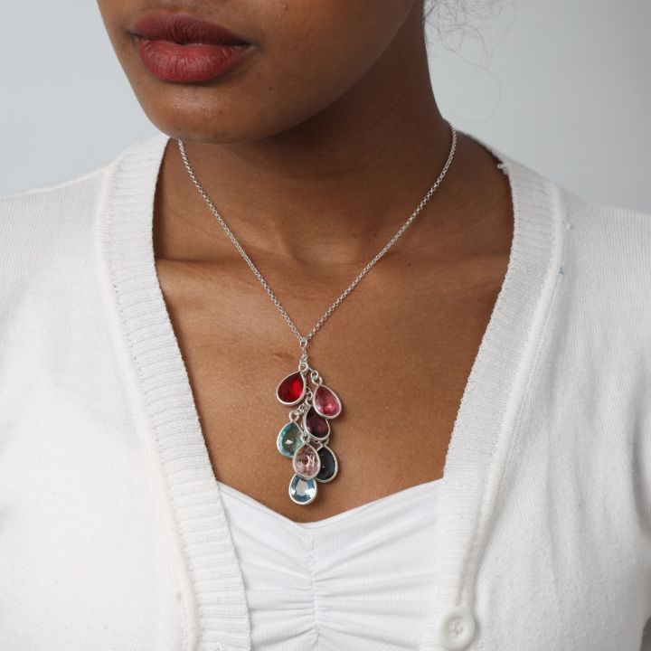 Enchanted Rain Birthstone Necklace