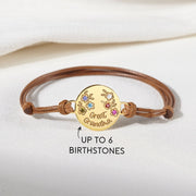 Mother Birthstone Bracelet, Mom Gift from Daughter, Mom Bracelet with Birthstone