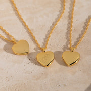 Gold Locket Photo Necklace with Twist Chain • Personalized Gift for Mom