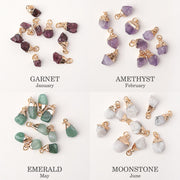 Raw Birthstone Necklaces - Birthstone Jewelry Gifts for Mom