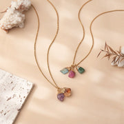 Raw Birthstone Necklaces - Birthstone Jewelry Gifts for Mom