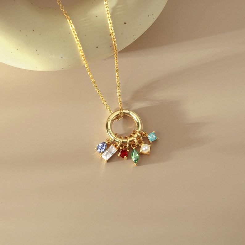 Mom Necklace With Birthstones, Birthday Gifts For Mothers