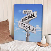 Crossroad of Love | Custom Children Names Premium Canvas