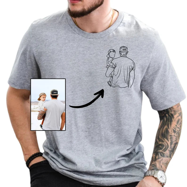 Custom Photo Shirt For Dad, Father's Day Shirt